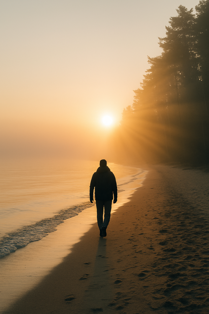 Quand la lumière se lève sur l’horizon, la clarté remplace le tumulte.